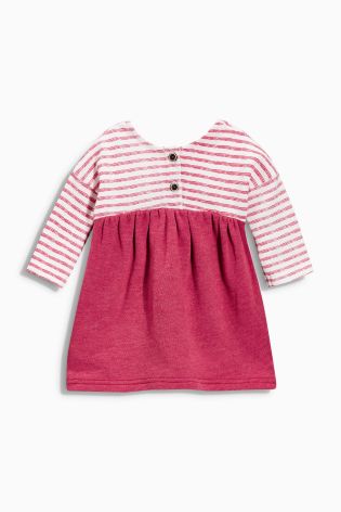 Pink Stripe Jersey Dress